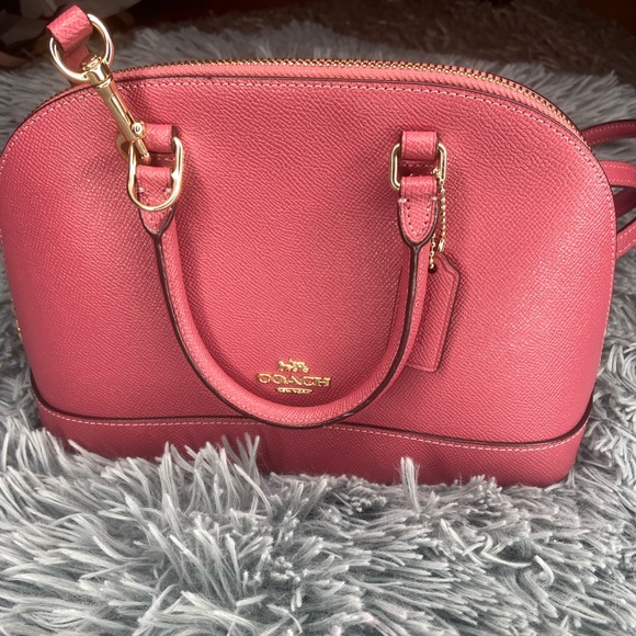 Coach Pink Crossbody Satchel - Picture 1 of 3